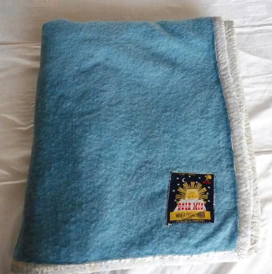 Sole Mio wollen deken 210 x 235 cm wol, Huis en Inrichting, Woonaccessoires | Plaids en Woondekens, Zo goed als nieuw, Ophalen