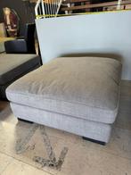 Hocker voetenbank stof  licht grijs nieuw pouff afgeprijsd, Ophalen, 125 cm of meer, Zo goed als nieuw, Stof