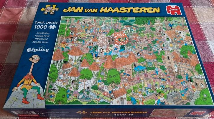 Jan van Haasteren Sprookjesbos Efteling 1000 stukjes, Hobby en Vrije tijd, Denksport en Puzzels, Zo goed als nieuw, Legpuzzel