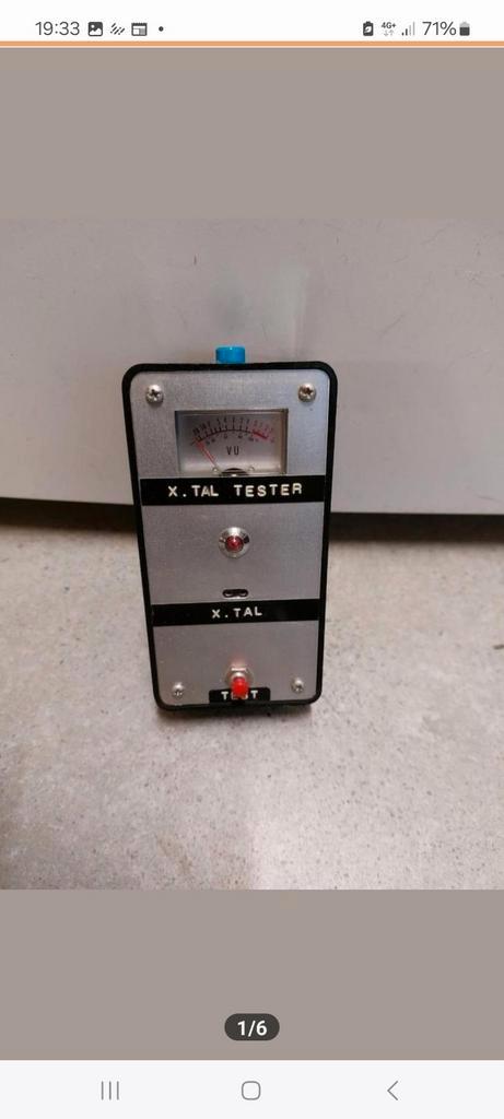 X-tal tester met vu meter geluidsniveau  meter?, Doe-het-zelf en Verbouw, Meetapparatuur, Gebruikt, Ophalen of Verzenden