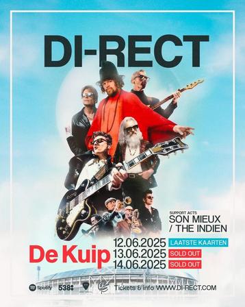 4 tickets Di-rect in de Kuip 12-06-2025 beschikbaar voor biedingen