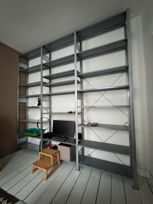 Kast, stellingkast, industriëel, verzinkt, magazijnstelling, Huis en Inrichting, Kasten | Stellingkasten, Ophalen