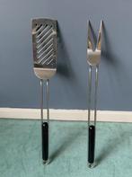 BBQ Spatel en Vork RVS 2-delige set | 48 cm ZGAN, Ophalen of Verzenden, Zo goed als nieuw