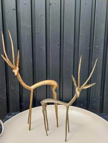 Set antilope beeldjes, brons BLOSSOM BROCANTE beschikbaar voor biedingen