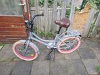 Meisjes fiets   6 tot 8 jaar   grijs, Fietsen en Brommers, Fietsen | Meisjes, Ophalen, Gebruikt, Handrem, 16 inch