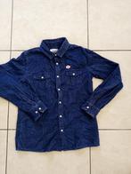 Blauwe rib blouse CKS maat 14 jongen zo goed als nieuw, Kinderen en Baby's, Kinderkleding | Maat 164, Overhemd of Blouse, Ophalen of Verzenden