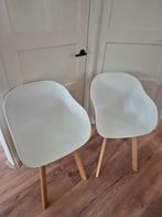 2 Witte Kuipstoelen, Gebruikt, Twee, Wit, Modern