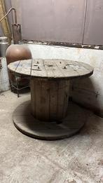 Industriële tafel 1 meter kabelhaspeltafel, Huis en Inrichting, Tafels | Eettafels, Ophalen, 200 cm of meer, 50 tot 100 cm, Zo goed als nieuw