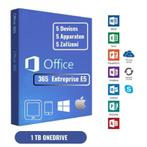 Office 365 Enterprise |1 jaar |15 apparaten | 1 TB Onedive, Ophalen, Nieuw, Word, IOS