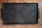 STAUB grillplaat, Huis en Inrichting, Ophalen of Verzenden, Zo goed als nieuw, Gietijzer, Koekenpan of Braadpan