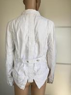 C185 Blue Blood; wit jasje spijkerjasje blazer Maat M=38/40, Maat 38/40 (M), Wit, Ophalen of Verzenden, Zo goed als nieuw