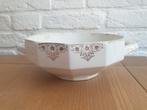 (T) Witte art-deco schaal. Faïencerie St Ghislain België., Ophalen of Verzenden