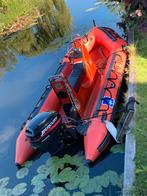 SKB 4 offshore RIB 4,2 m. 25 PK Mercury 4 tact en wegtrailer, Watersport en Boten, Gebruikt, Benzine, Minder dan 70 pk, Overige materialen