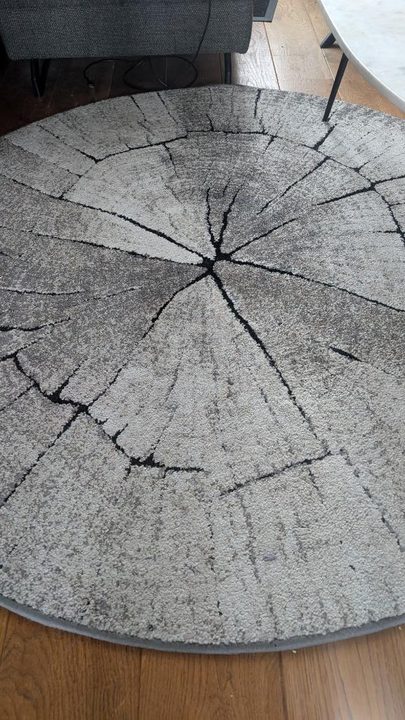 Boomstam kleed rond 160 cm, Huis en Inrichting, Stoffering | Tapijten en Kleden, Gebruikt, 150 tot 200 cm, 150 tot 200 cm, Rond