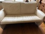 JORI Angel JR 3250 Witte Lederen 2,5 zits Bank - 1.65m, Huis en Inrichting, Banken | Bankstellen, Ophalen, Gebruikt, 150 tot 200 cm