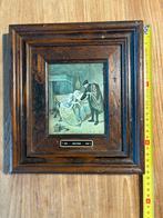 Jan Steen Schilderij (replica) in Houten Lijst, Ophalen of Verzenden