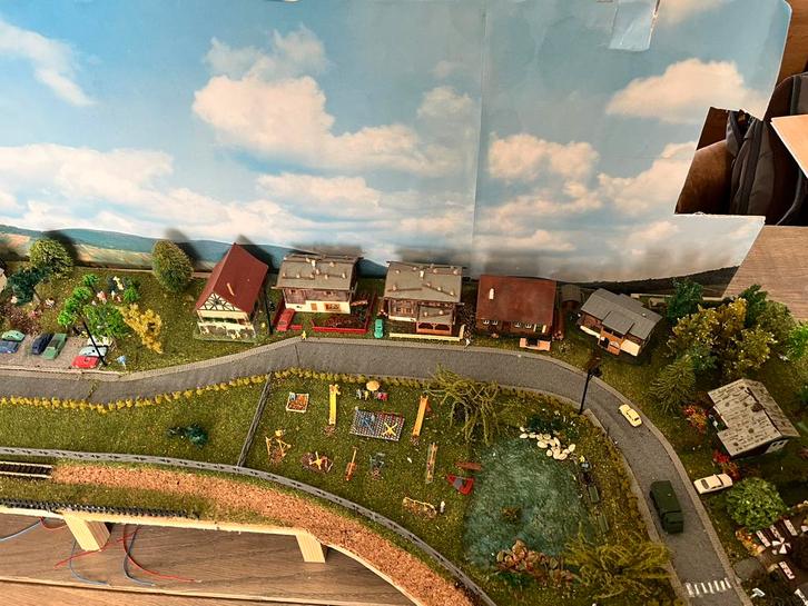 Treinenbord n-spoor deel 130cm x 60cm, Hobby en Vrije tijd, Modeltreinen | N-Spoor, Gelijkstroom, Overige merken, Ophalen