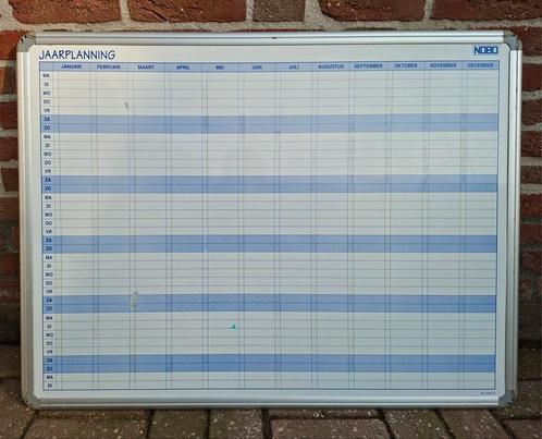 Nobo planbord jaarplanning 90 x 68 cm, Huis en Inrichting, Woonaccessoires | Memoborden, Gebruikt, Ophalen