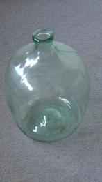 grote glazen gistfles, Groen, Glas, Gebruikt, 50 tot 75 cm