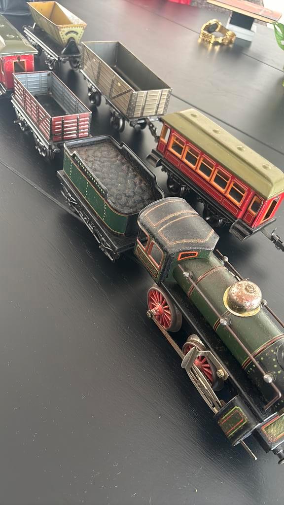 Vooroorlogse teeinset spoor 1 werkend, Hobby en Vrije tijd, Modeltreinen | N-Spoor, Zo goed als nieuw, Treinset, Gelijkstroom of Wisselstroom