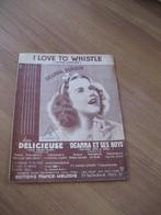 Vintage bladmuziek i love to whistle, Muziek en Instrumenten, Ophalen of Verzenden, Zo goed als nieuw, Artiest of Componist, Populair