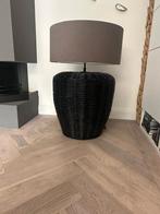 Rieten lamp met lampenkap XL formaat, Huis en Inrichting, Lampen | Vloerlampen, Ophalen, Zo goed als nieuw, Minder dan 100 cm