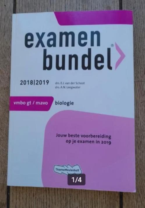 Examen bundel 2018/2019 Biologie vmbo GT/mavo, Boeken, Schoolboeken, Zo goed als nieuw, Biologie, VMBO, Ophalen of Verzenden