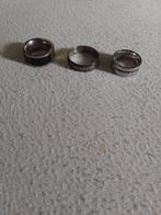 Zilverkleurige ringen, Ophalen, Gebruikt, IJzer of Staal, Dame of Heer