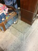 Hele nette glazen salontafel klein en groot model vierkant, Ophalen, Gebruikt, Vierkant, Glas