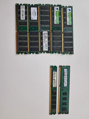 DDR en DDR3 Ram, van 256mb naar 2GB