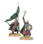 Rohan captain and banner - MESBG - LOTR, Hobby en Vrije tijd, Wargaming, Ophalen of Verzenden, Nieuw, Lord of the Rings, Figuurtje(s)