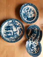 Vintage Blauw Wit Chinees Serviesgoed Set, Antiek en Kunst, Ophalen of Verzenden
