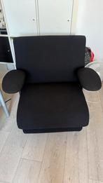 Zwarte Fauteuil - Comfortabel en Stijlvol, Ophalen, Gebruikt, 75 tot 100 cm, 50 tot 75 cm