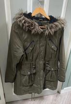 Herfst zwangerschap draagjas jas parka groen mt l 40, Kleding | Dames, Jassen | Winter, Ophalen of Verzenden, Zo goed als nieuw