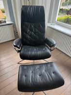Stressless relaxfauteuil metro maat L, Huis en Inrichting, Fauteuils, Ophalen, Minder dan 75 cm, Leer, Zo goed als nieuw