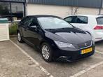 Seat Leon SC 1.6 TDI 81KW/110PK 2014 Zwart LEER!, Auto's, Euro 5, Zwart, 4 cilinders, Leon