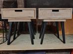 Set van 2 nachtkastjes (PROMO), Huis en Inrichting, Ophalen, Nieuw, 25 tot 50 cm, Rond