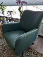 leder, Huis en Inrichting, Fauteuils, Ophalen, Minder dan 75 cm, Leer, Zo goed als nieuw