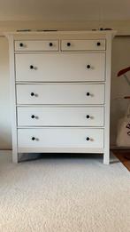 Witte Ladekast met 6 Lades, Ophalen, Overige materialen, Gebruikt, 100 tot 150 cm