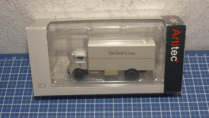 Artitec Daf Cabine '55 met kofferopbouw Van Gend en Loos, Hobby en Vrije tijd, Modelauto's | 1:87, Nieuw, Bus of Vrachtwagen, Overige merken