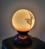 Art Deco plafondlamp, Huis en Inrichting, Lampen | Plafondlampen, Ophalen of Verzenden, Gebruikt, Glas