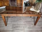 Massief eiken eettafel GRATIS, Huis en Inrichting, Tafels | Sidetables, Ophalen, Gebruikt, Rechthoekig, 150 tot 200 cm