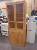 Vitrinekast beuken, Ophalen, Gebruikt, 50 tot 100 cm, 150 tot 200 cm