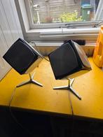 Vintage Cube speakers Grundig, Audio, Tv en Foto, Luidsprekers, Gebruikt, Minder dan 60 watt, Front, Rear of Stereo speakers, Ophalen
