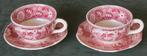 Nr PP67: 2 Roze Teadrinker theekopjes, Antiek en Kunst, Ophalen of Verzenden