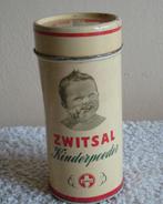 Zwitsal baby/kinder poeder blikje + inhoud jaren '60 vintage, Verzamelen, Blikken, Verzenden