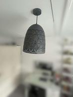 Grijze hanglamp, Huis en Inrichting, Lampen | Hanglampen, Ophalen, Zo goed als nieuw, Metaal, Minder dan 50 cm