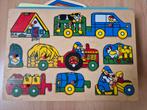 Houten Tractor Puzzel - Boerderij Thema, Ophalen of Verzenden