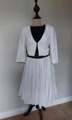 Rok Jasje a la Max Mara, maat M, zwart off white, feestelijk, Maat 38/40 (M), Overige typen, Ophalen of Verzenden, Zo goed als nieuw