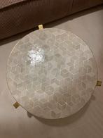 Messing Marokkaanse/Moroccan zellige salontafel/coffeetable, Ophalen, Rond, Nieuw, 50 tot 100 cm